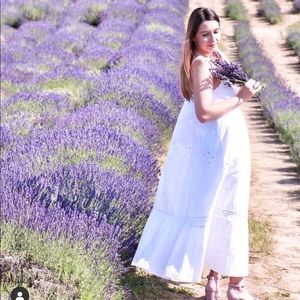 Zara 100% Cotton Openwork Embroidered Dress